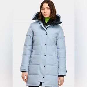 Canada Goose Shelburne parka CR color Ozone Blue